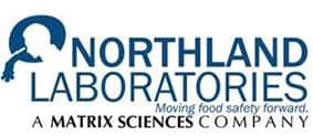 Logo of Northland Laboratories, a Matrix Sciences company, with the slogan "Moving food safety forward. - Matrix Sciences